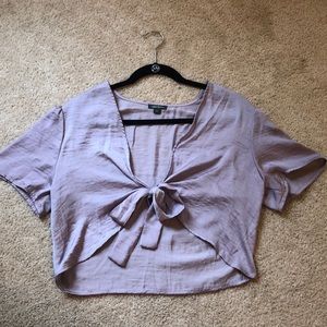 Cropped lilac blouse